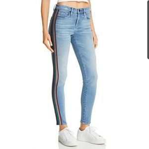 Blank NYC Bond Ankle Skinny Jeans Rainbow Stripe